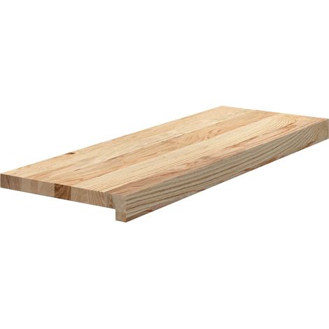 Treppenstufen 2 Stk. Unbehandelt 70x30x2 cm Massivholz Eiche vidaXL