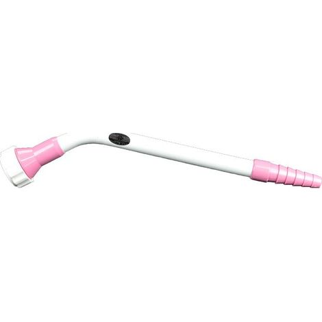 Lancia in plastica con rosa in metallo Giapponese White Rose per irrigazione per piante e bonsai, 365 mm