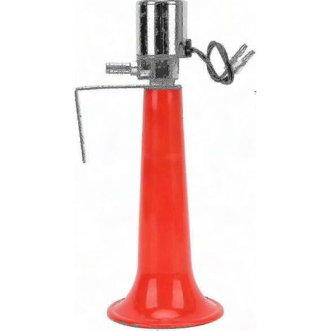 Universelle türkische 12V/24V-Hupe, 110dB rote pneumatische LKW-Hupe, Druckhupe für PKWs, SUVs, Motorräder, Transporter und Wohnwagen, Zweiton-Set (1/5)