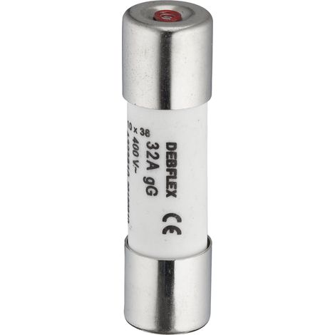 DEBFLEX - FUSIBLE AVEC VOYANT 10,3X38 32A 400V SACHET DE 3 - 715216