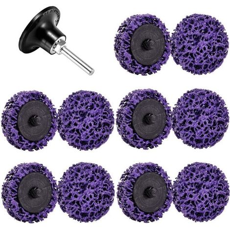10PCS Disque de Nettoyage CSD 50 mm - Utilisé pour le Traitement de Surface ou le Décapage, Permet d'éliminer la Rouille, la Peinture de Soudure et les Surfaces Oxydées (10 Stücke - 50mm)