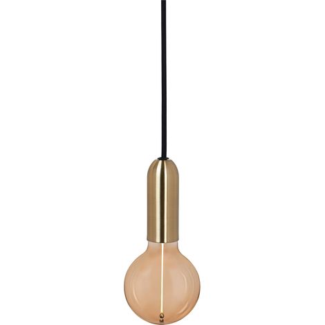 OSRAM Suspension Vintage 1906® ROUND E27, dorée, max. 25 W (LED 15 W), culot E27, rosace ronde, suspension d'intérieur, à combiner avec des lampes 1906 Vintage, à combiner avec des lampes intelligente