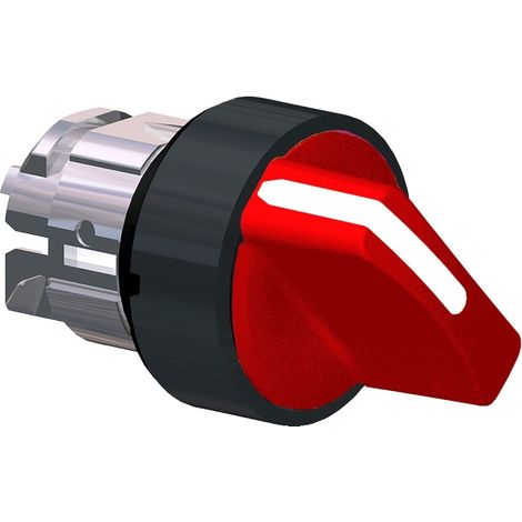 Testa selettore luminoso - 2 posiz. Ø22 - rosso - ZB4BK12437
