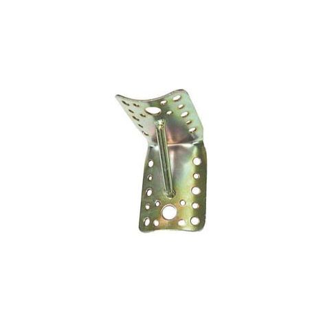 PIASTRA DI GIUNZIONE PIEGATA PER LEGNAME ART.935- - mm.65x85 - spessore mm.2 - 6 pezzi
