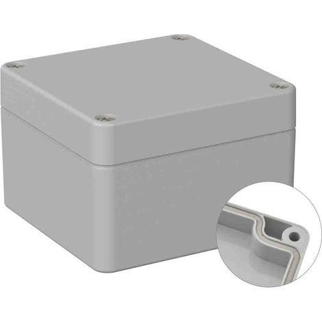 Boîtier à usage général RS PRO en ABS, 120 x 122 x85mm, Gris IP66 ( Prix pour 1 ) (1/2)