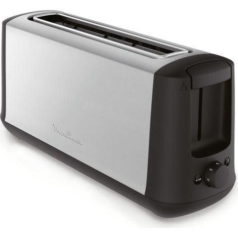 Moulinex – Grille-pain 1 fente 800W – Décongélation – 6 positions de thermostat – Remontée extra haute – Tiroir ramasse-miettes amovible (1/5)