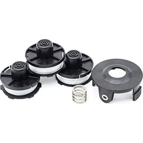 royaluxe -Lot de 3 bobines de fil pour tondeuse Makita 195858-1 (longu : 8 m, Ø 1,60 mm avec couvercle de bobine) (1/5)