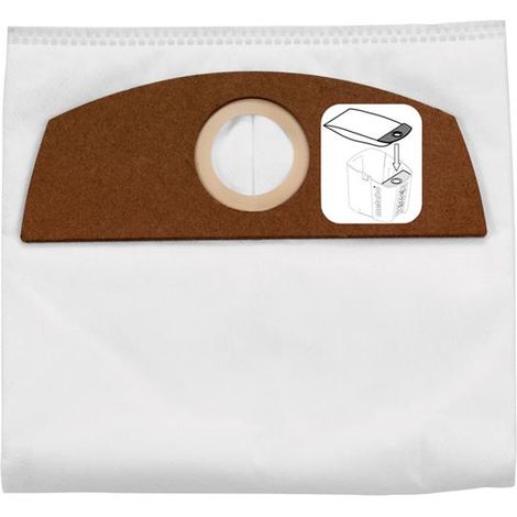 METABO 630164000 (pkt of 5) Fleece filter bag 6 Litres