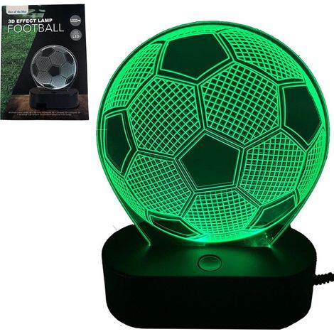 LAMPADA DA NOTTE COLORI CALCIO regalo per un ragazzo calciatore per la sua scrivania di compleanno (1/4)