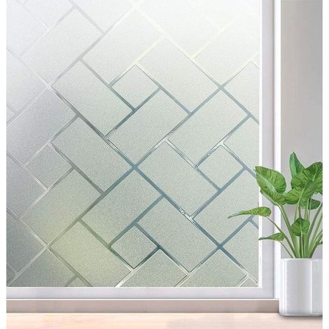 Film pour vitres - Film d'intimité et de protection pour le verre - Film statique - Décoration de vitres - Translucide - PVC - 45×100cm translucide (1/5)