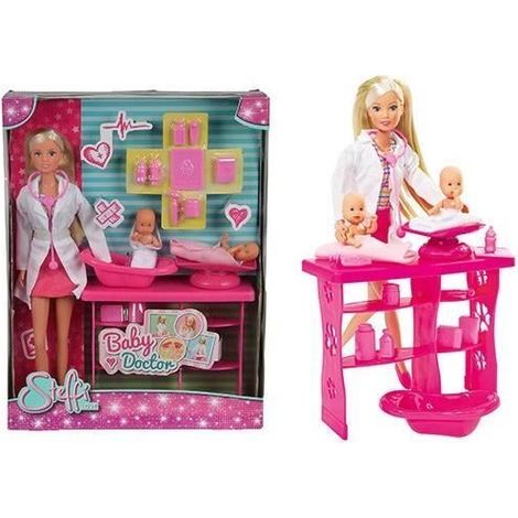 MUÑECA STEFFI LOVE 29 CM PEDIATRA CON 2 BEBES Y ACCESORIOS (1/5)