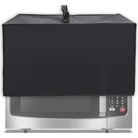 Waterproof and Dustproof Microwave Oven Cover - Dust and Heat Resistant Fabric - Black, 50 × 40 × 32 cm - RAPANDA (1/5)
