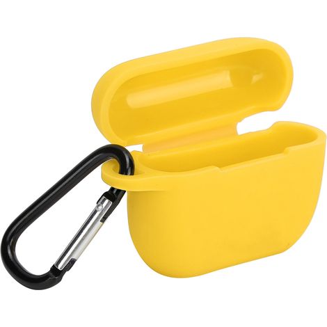 Étui en silicone de protection pour boîtier de charge des écouteurs Bluetooth Pro/III IOS, jaune (1/5)