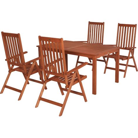 Vitoria Set 5tlg Eucalyptus Tisch 150 x 90 cm