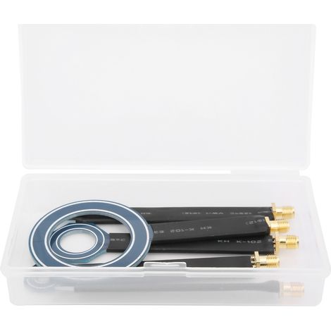 Cinq antennes de sonde de champ magnétique proche ont été utilisées pour localiser les sources d'interférences et guider le rayonnement. (1/5)