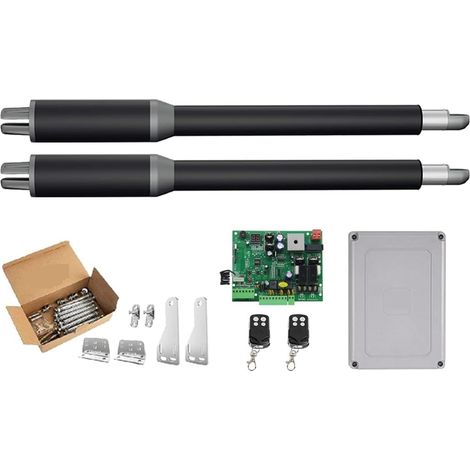 Kit d'ouvre-portes automatiques Double ouvre-porte moteur système de moteur porte automatique AC220V/AC110V pilote de porte battante actionneur plus proche ouvreur de costume parfait pour accessoires (1/5)