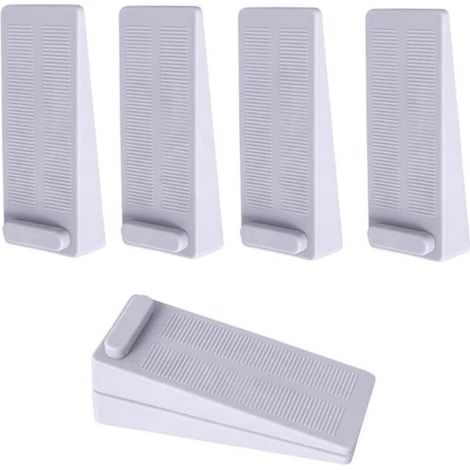 6 Pièces Arrêt Cale de Porte, Antidérapante Cale Porte au Sol avec Hauteur Réglable,Cale Porte Caoutchouc Pour Porte de Balcon, Salle de Bain, Chambre D'enfant, Porte Vitrée, Porte D'entrée