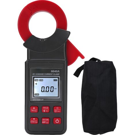 Pince multimètre fuite courant AC 0mA-300A – ETCR6640A diamètre 40mm grand détection harmonique repos, mesure (1/5)