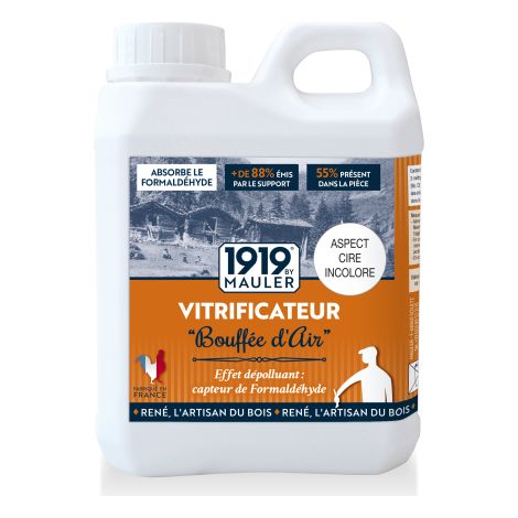 VITRIFICATEUR "BOUFFEE D'AIR " 1919 BY MAULER 1L aspect cire INCOLORE