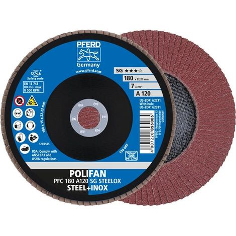 Polifanscheibe PFERD 180-22 A Korn 120 - 67712185 (1/5)
