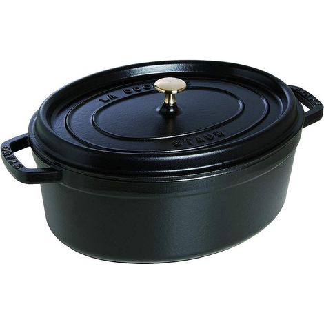 STAUB La Cocotte Casseruola Ovale, Ghisa, Nero, 34 cm (1/5)