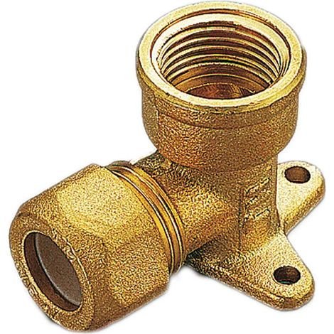 Gomito Con Base 1/2" Ø14 Per Rame Con Ogiva In Teflon
