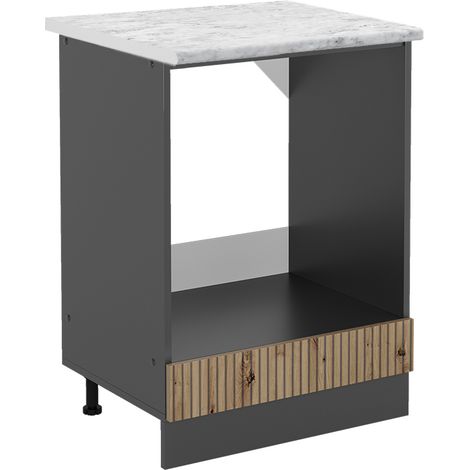 Meuble pour four R-Line, Chêne Artisan, 60 cm , PT Marbre, Vicco