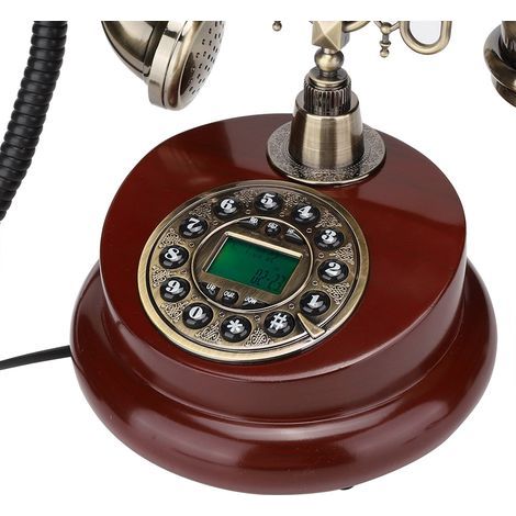 European vintage rotary dial telephone MS-6100B, classic decoration for office and home (1/5)