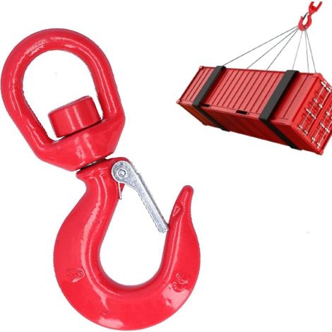 Crochet Pivotant, Crochet De Levage Pivotant en Acier Allié Robuste Porteur De 2 Tonnes pour Palan à Grue (1/5)