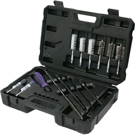 Nettoyant injecteur diesel.pour siège d'injecteur et Arbre d'injecteur 19 pièces nettoyage .nettoyeur injecteur diesel elimine facilement la rouille et les résidus de combustion.résistant à l'usure (1/5)