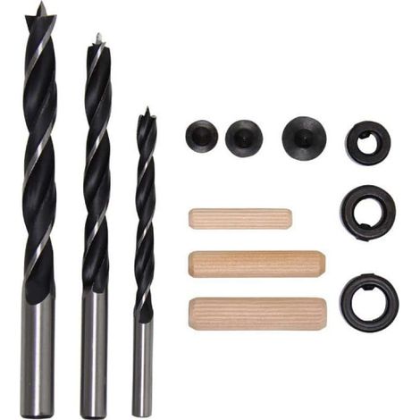 Juego de tacos/brocas para madera  6 - 10 mm  43 piezas (1/3)