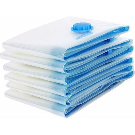 6er-Pack leere Aufbewahrungsbeutel – Spart bis zu 75 % Platz für Kleidung, Textilien und mehr – Aufbewahrung und Organisation (1/5)