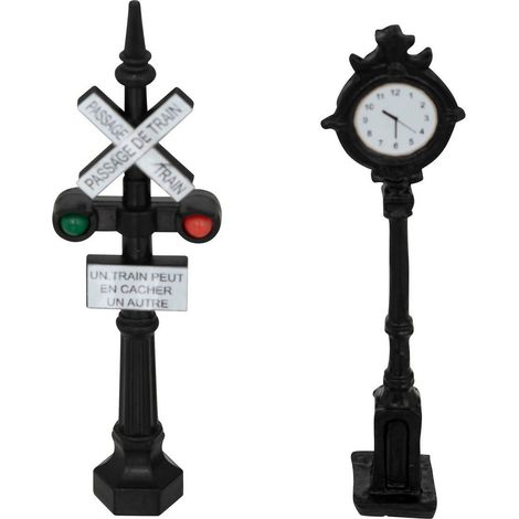 Set di 2 accessori per la segnaletica del villaggio h.9cm - Atmosphera créateur d'intérieur
