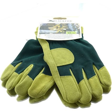 BLACKFOX® Garten - Handschuhe für Heimwerkertätigkeiten Grün Größe 10/XL (1/3)