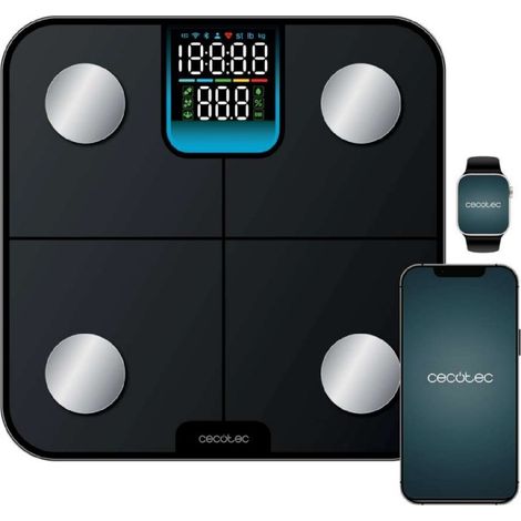 Cecotec Balance de Salle de Bain Intelligent avec App Surface Precision HealthySmart. Bluetooth et 25 Paramètres (1/5)