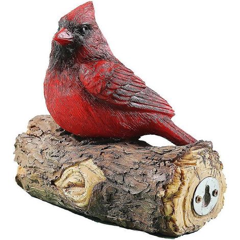 Vogelskulptur aus Kunstharz, 3D-Kunsthandwerk, Vintage-Weihnachts-Horrorfiguren für den Außenbereich