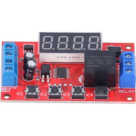 Relais à Temporisation Numérique 12V avec Optocoupleur et Contrôle Programmateur (1/5)
