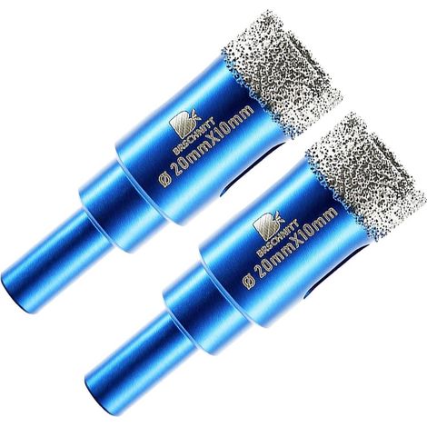 Mèche diamant 20mm pour carrelage, granit, marbre - 2 pièces (1/5)