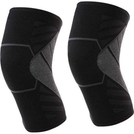 2pièces Genouillère Sport Maille Élastique Housse De Protection Pour Genoux Adultes Outil De Protection Pour Genouillère Lot