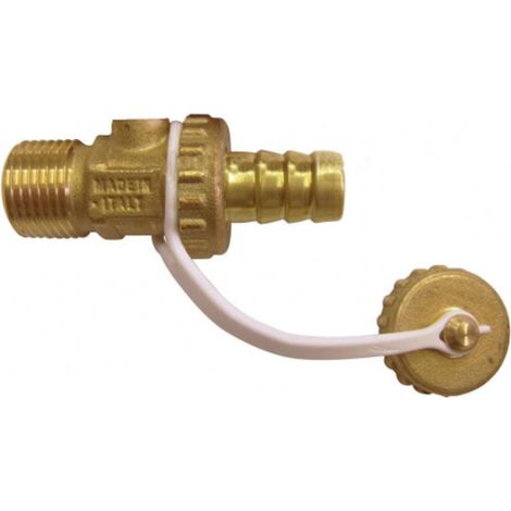 Valvula de vaciado c/portagoma y tapon 3/8 m