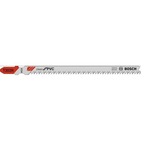 Bosch PRO Plastics PVC clean T302H lama seghetto alternativo 132 mm 5 pz. - 2608667448
