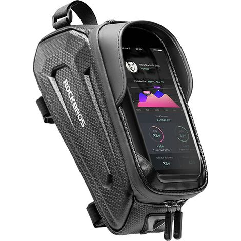 (1 Stück) Hartschalen-Fahrradtasche, Oberrohrtasche, Fronttasche, Handytasche, Zubehör