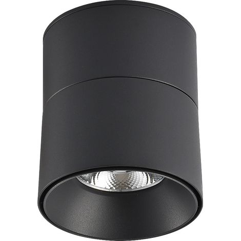 Black Adjustable Surface Mounted Spotlight 7W LED Downlights Ceiling Light Adjustable Angle Ceiling (1/5)