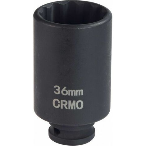 Bussola a impatto, dodici punte - 12,5 mm (1/2") - 36 mm (1/4)