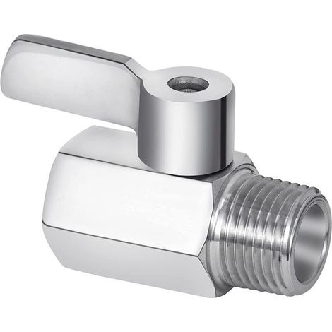 Vanne Arrêt Douche Mini Sphérique Acier Inoxydable 304 Filetage NPT 1/2 Pouce Mâle