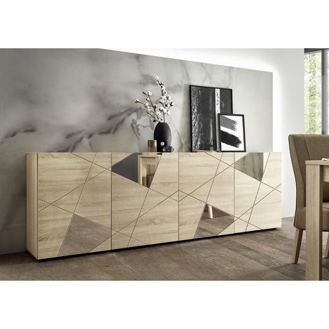 Buffet/bahut moderne 241 cm chêne samoa Larissa (1/5)