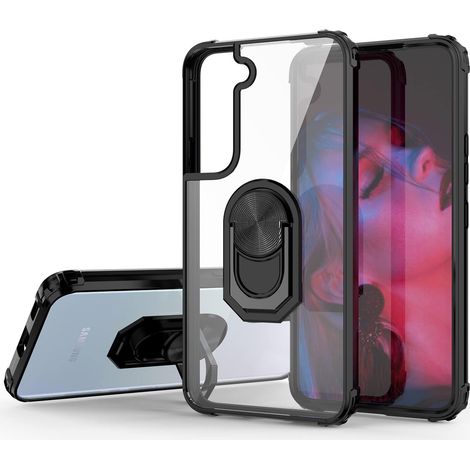 Transparente schwarze Hülle für Samsung Galaxy S22+ (1/5)