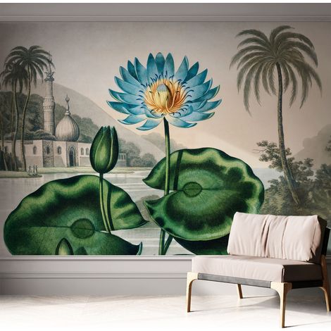 Selbstklebende Tapete - Wanddekoration Wohnzimmer - Tapete Schlafzimmer Exotische Landschaft 312x219 cm (1/5)