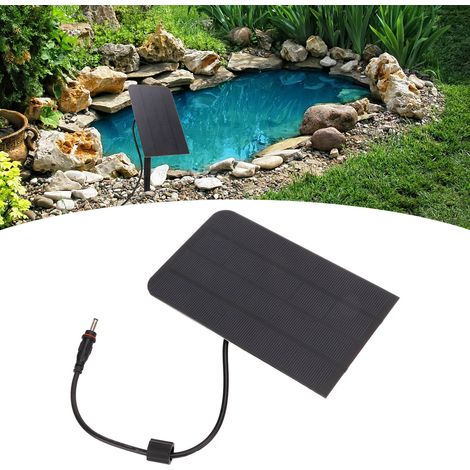 Pompe à oxygène solaire 2,5 W haute puissance, légère, pour piscine et pêche en extérieur (5 V). (1/5)