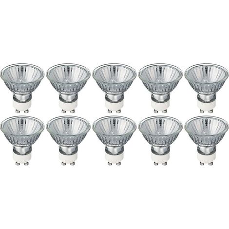 Confezione da 10 lampadine alogene GU10-230V-35W - Lampada per aromaterapia, luce a candela, fonte di luce dimmerabile (1/5)